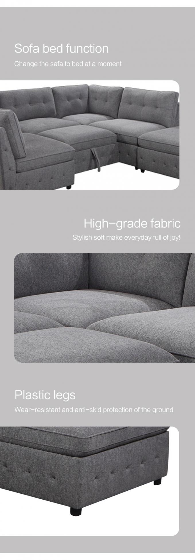 New hot sale fabric r sofa bed for living room Durable stretch sofa bed 2