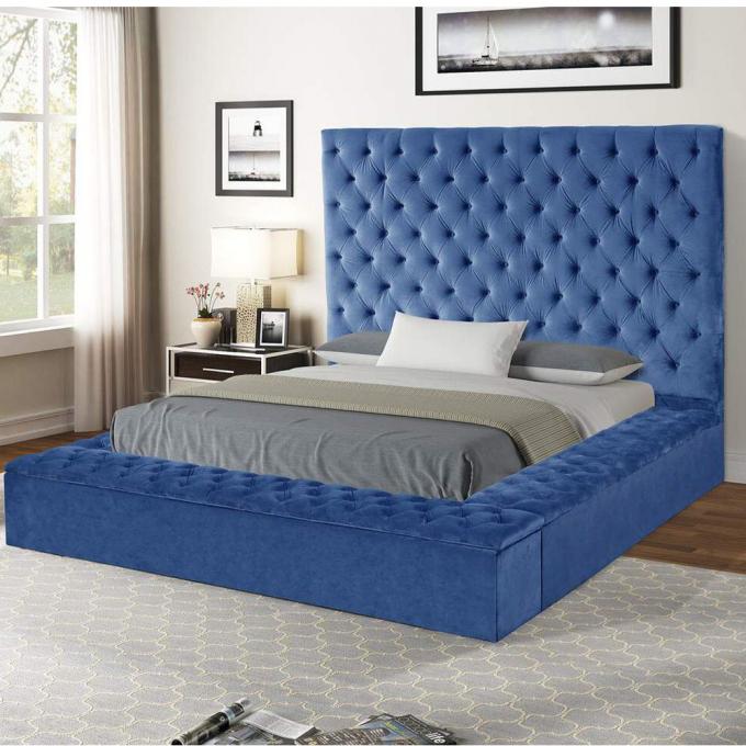 Cara Furniture Limited factory direct wholesale eucalyptus frame velvet fabric can be customized storage bed room set 3
