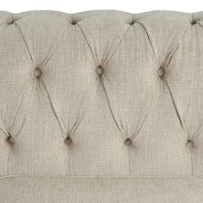 Chesterfield arm 3+2+1 seater sofa set with button tufted design light Grey Color Linen fabric Sofa for living room 5