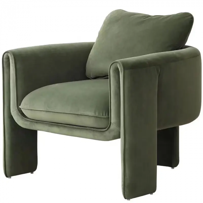 Durable Home Single Seater Armchair , Multifunctional Small One Seater Sofa 2