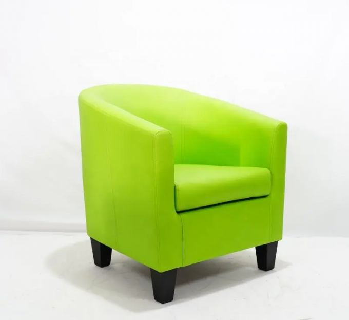 Hotel Practical Leather Sofa Chair , Multifunctional Single Seater Lounge 5