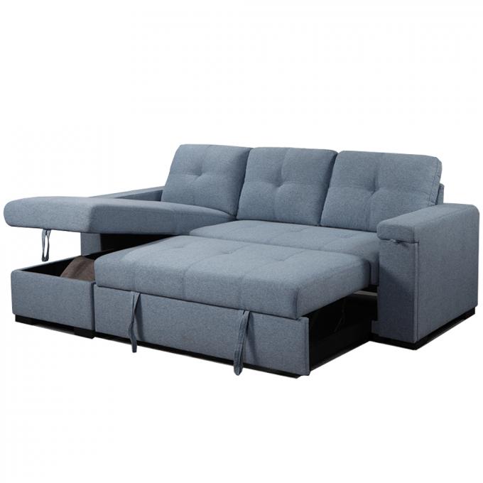 1 Seater Corner Folding Sofa Bed Abrasion Resistant Practical 7