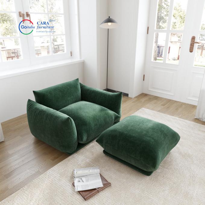 Custom Light Luxury Style Fabric L Shaped Corner Sofa Living Room Sofas Green Velvet 5