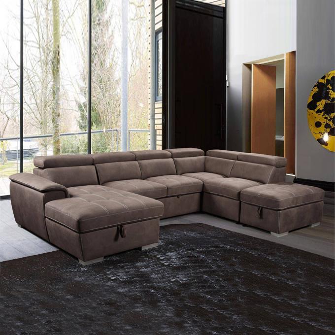 Wear Resistant Folding Sofa Bed Anti Abrasion Fabric Material 5