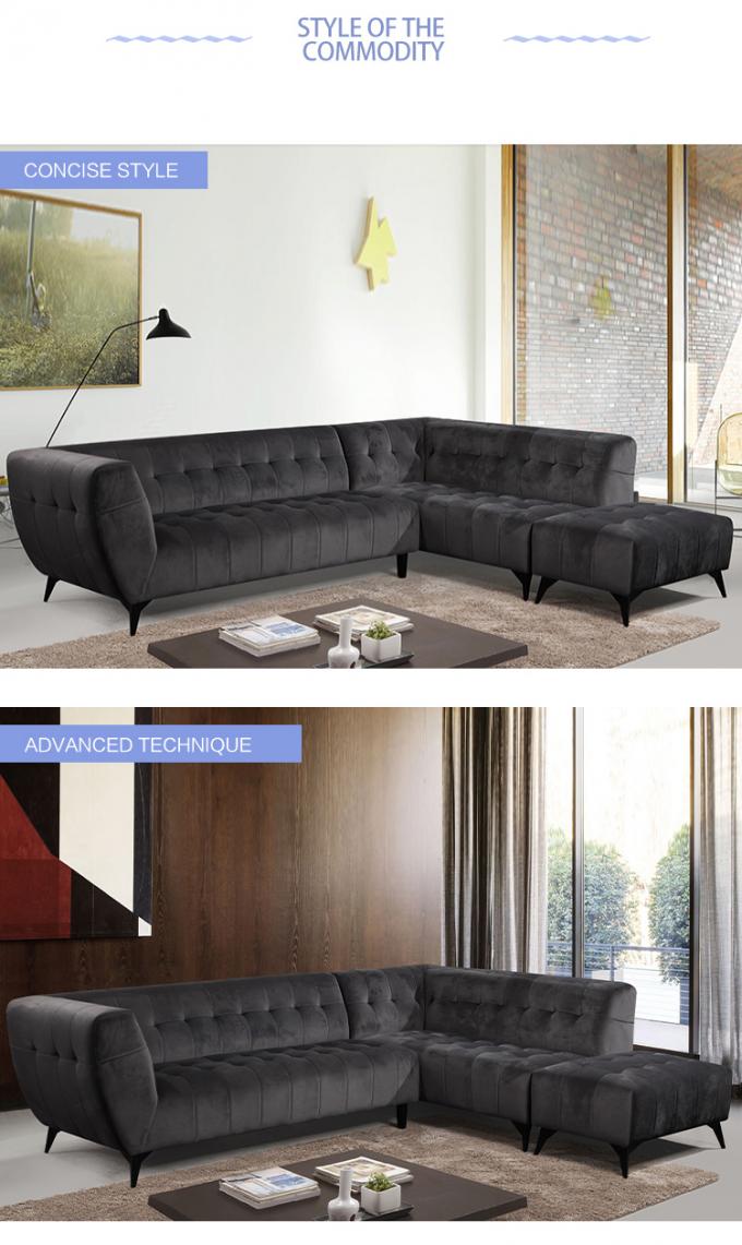 Dongguan mass production couture grey multiple color velvet couch sofa bed sofa set furniture living room furniture sets 1