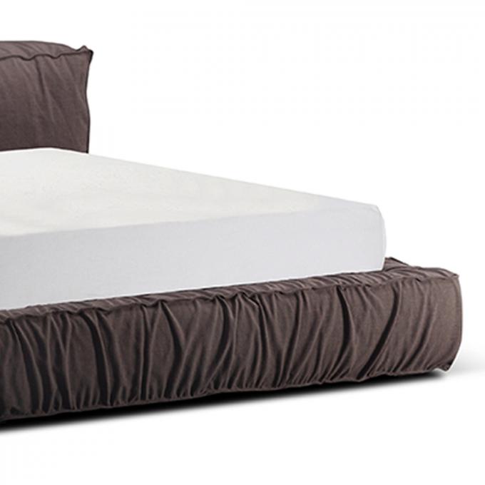 Comfortable Ottoman Bed Queen Breathable With Hand Watered Cloth 2