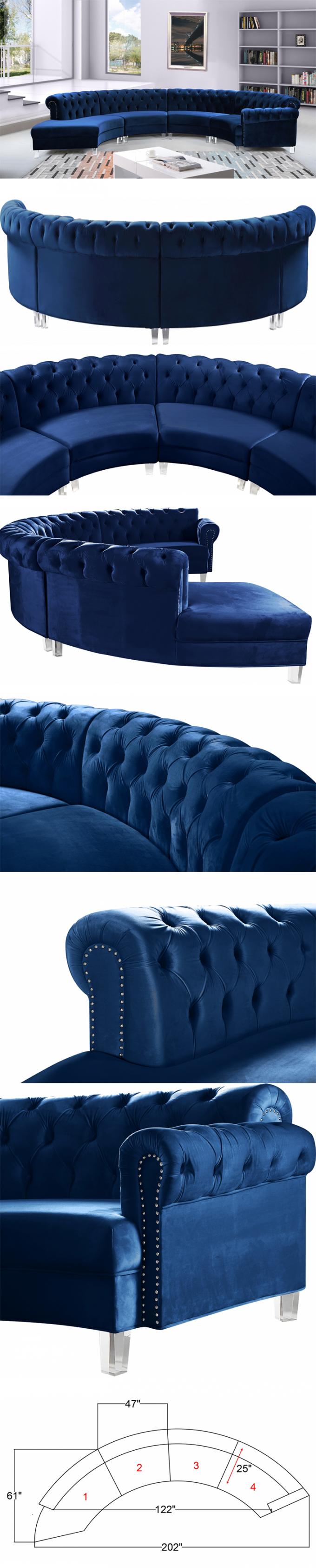 Cara furniture factory new design sofa set can be customized any combination of living room sofa 1