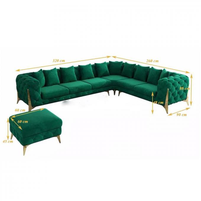 Cara Home Furniture L Shape Living Room Large Corner Modern Simple Sofa Designs Luxury Sofa Living Room Sofas Set 4