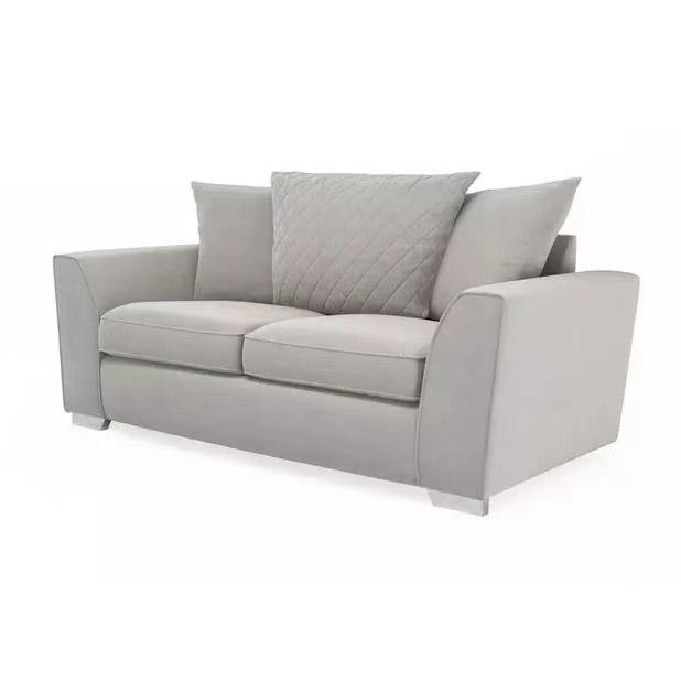 30025 European Style Living Room Furniture 2 Seater Dark Blue Fabric Sofa Luxury Chinese Sofa With Bed Function 4