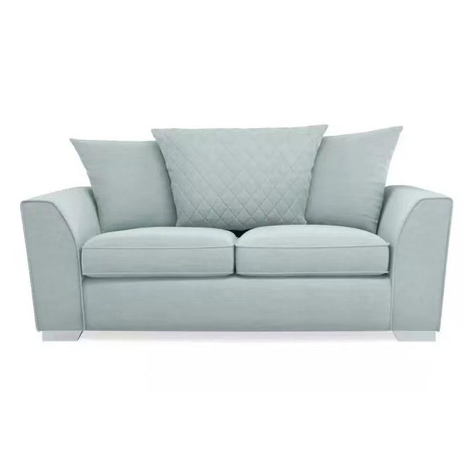 30025 European Style Living Room Furniture 2 Seater Dark Blue Fabric Sofa Luxury Chinese Sofa With Bed Function 3