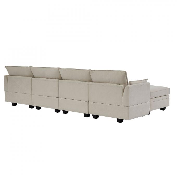 Multifunctional Contemporary Modular Sofa Bed Extendable Breathable 5