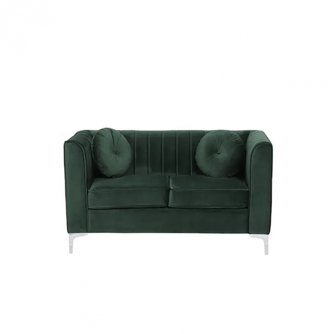 Velvet Breathable Home Furniture Sofas 140x73x79CM For Living Room 5
