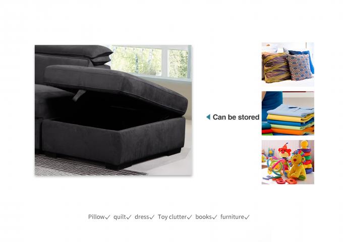 L Shape Antiwear Luxury Corner Sofa Multifunctional Practical 7