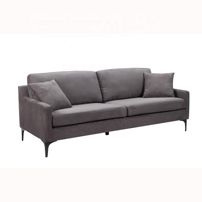 Home Furniture Simple Leisure Design velvet upholstery fabric sofa luxury style 3+1+2 Couch Living Room Sofa sets 1