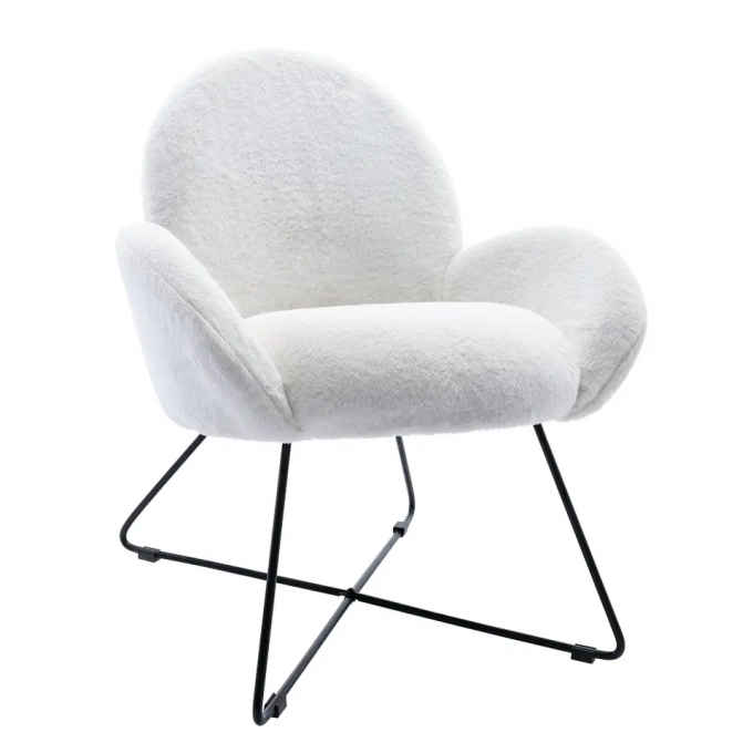 Practical Antiwear Velvet Dinning Room Chairs , Anti Scratch One Seater Sofa Chair 1