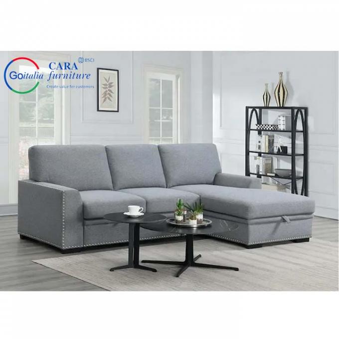 Home Furniture 2 Seater Bed Chaise Multi-Functional Corner Couch L-Shaped Living Room Sofas With Storage 3