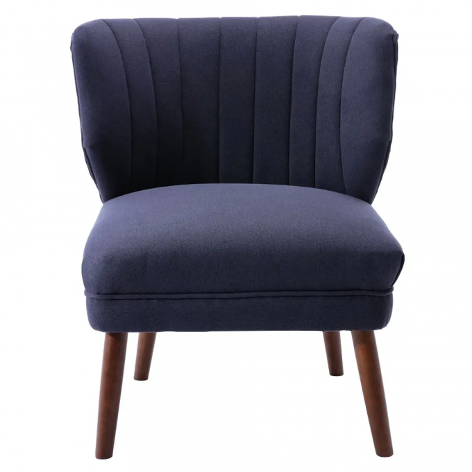 Nontoxic Velvet Modern Single Seater Chair Breathable For Dining Room 4