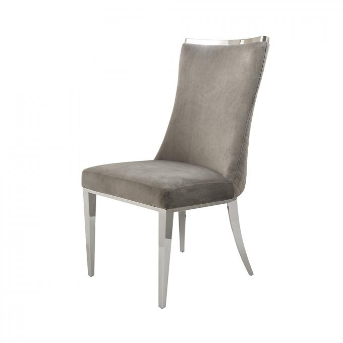 Kitchen Fabric Upholstered Dining Chair Abrasion Resistant Durable 3