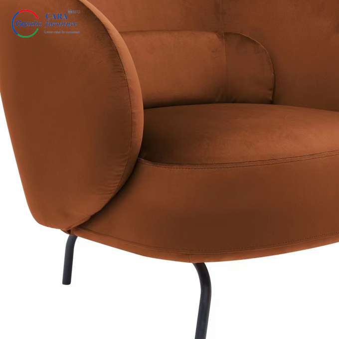 Soft Seat Fabric Arm Chair Multiple Colors Nordic Single Designer Chairs For Living Room Sofa 10