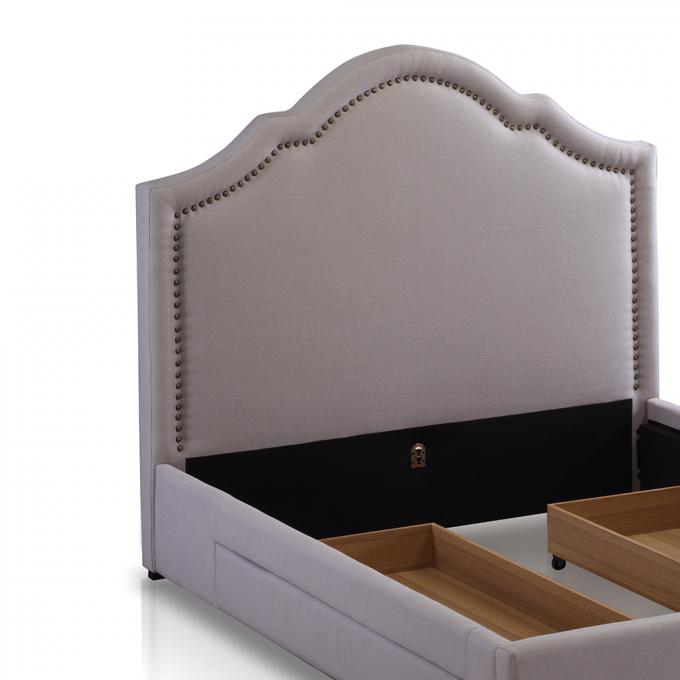 Hotel Soft Luxury Double Ottoman Bed Anti Scratch Wear Resistant 1