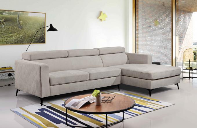 Foldable Sectional Fabric Queen Sleeper Sofa Stain Resistant Multiscene 1
