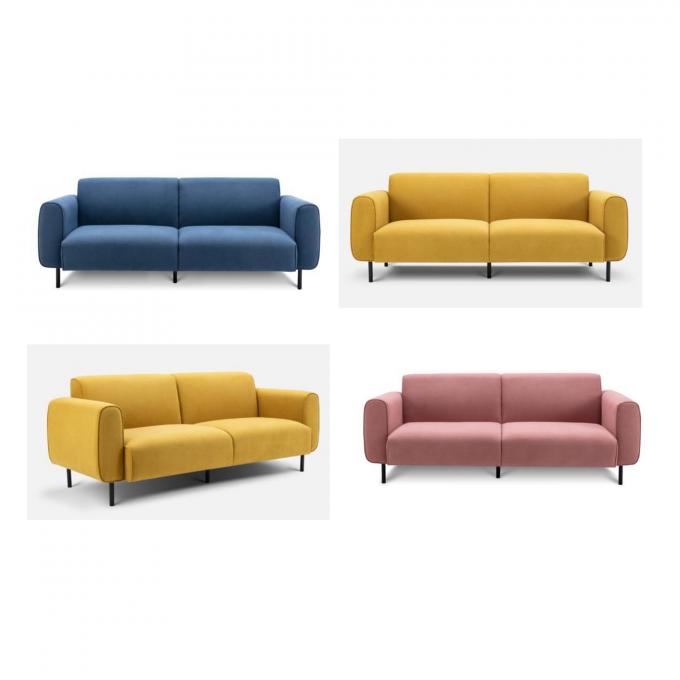 Multicolor Luxury Corner Sofa Breathable Fabric For Living Room 8