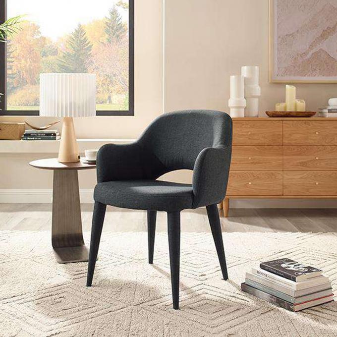 Durable Anti Scratch Cloth Dining Chairs , Modern Upholstered Restaurant Chairs 1