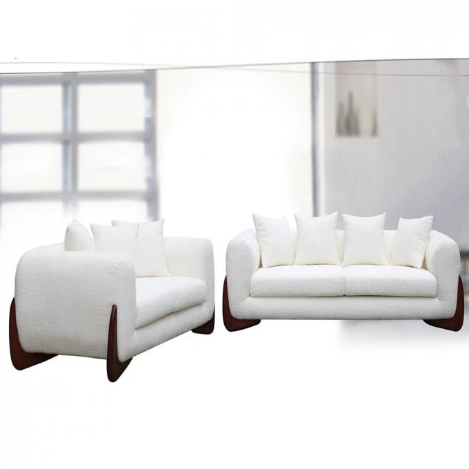 Factory direct sales of the latest design sofa set small household cloth art log living room sofa 3