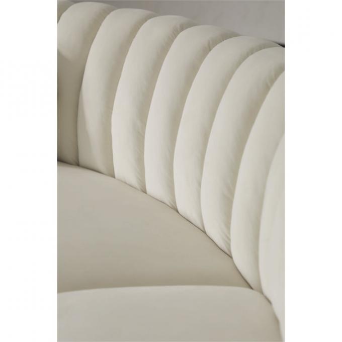 Modular OEM factory direct supply cheap price SOFA FURNITURE Beige Color Velvet U-shape C-shape Luxury Sofa set 4
