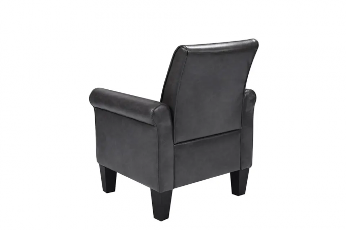 Multiscene Antiwear Leather Cuddle Chair , Practical Distressed Leather Armchair 4