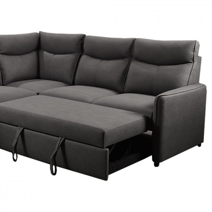 Multifunctional Fabric Sleeper Sofa , Foldable Convertible Couch Bed 6
