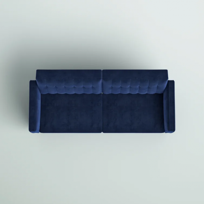 Express Services Minimalist loveseat 2seater Reversible hand-assembled blue couches recliner sofa bed set 3