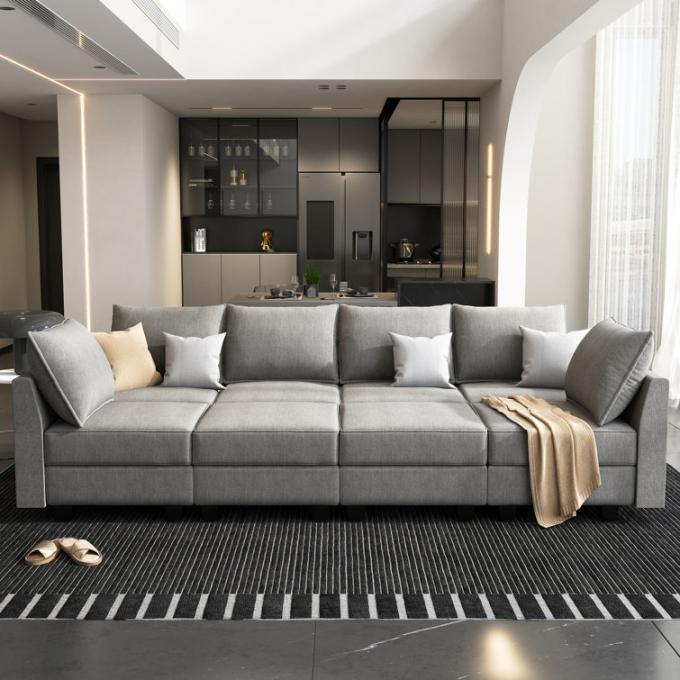 U Shaped Modular Sectional Sofa Multiscene Anti Scratch Modern Style 0