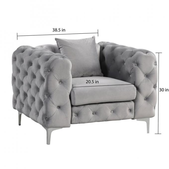 Furniture Manufacto very best-selling luxury sofa set 2+3 velvet fabric living room sofa can be customized color 4