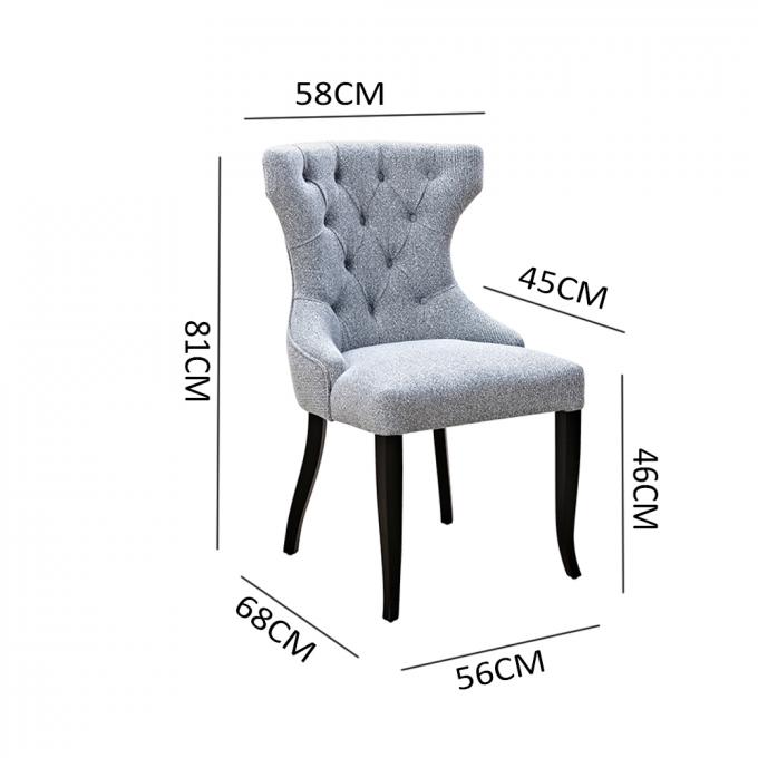 Durable Workshop Upholstered Dining Chair Multi Function Antiwear 0