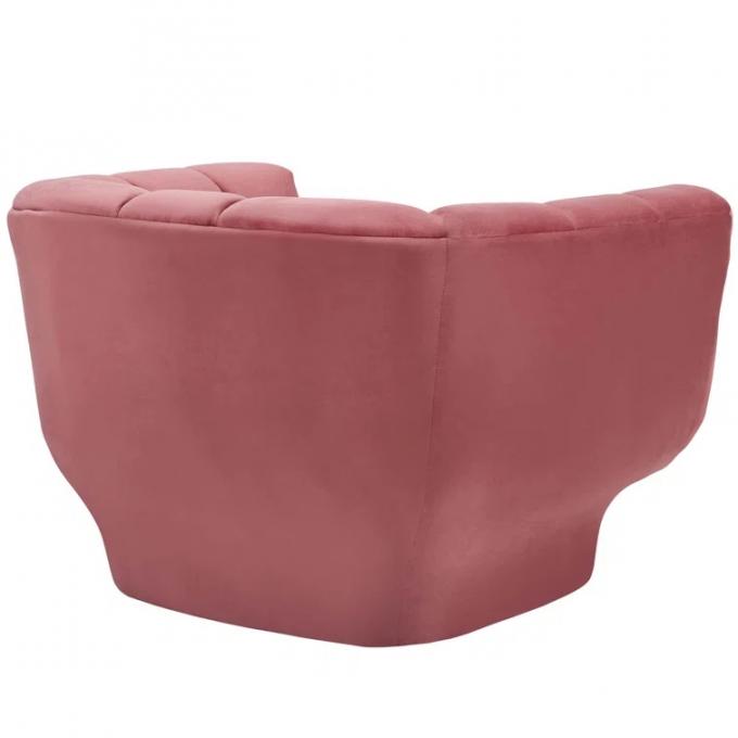 Cara furniture Dusty Rose velvet stainless steel leg Sofa Recliner Armchair Living Room Sofa Sets For living room 5