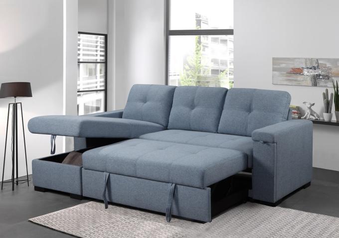 OEM/ODM Manufacturer assembly cup holder lounge 2seater recliner sofa cum bed storage linen guest bed sleeper USB sofa 4