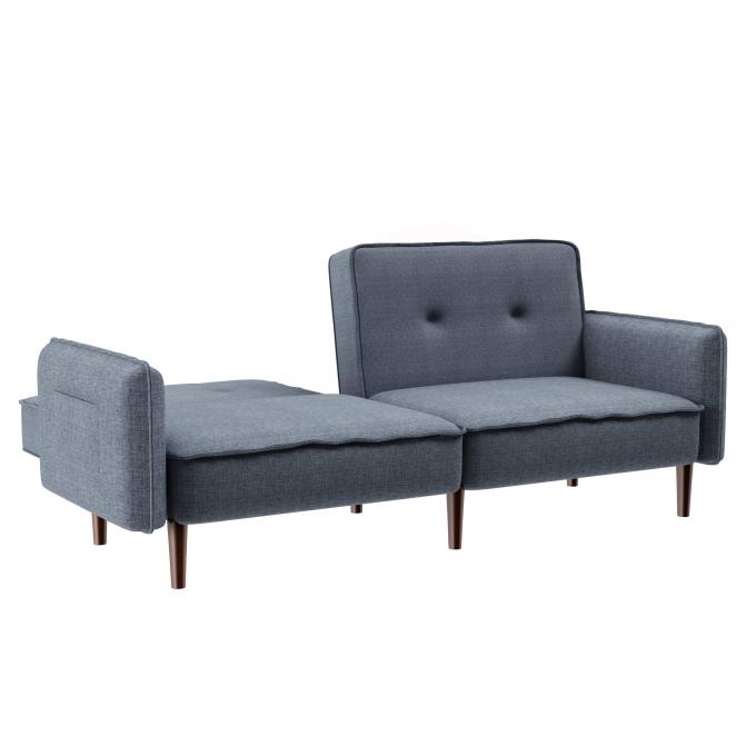 New reciner gray Loveseat Sofa Convertible Futon Sofa sets linen Couches with Cushion king size sofa bed for five-star 5
