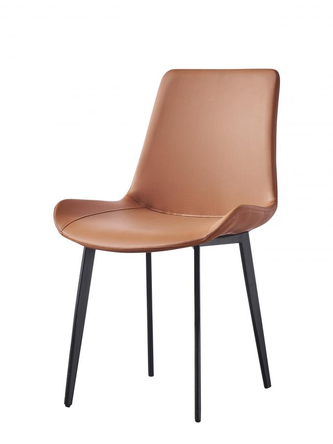Antiwear Dining Room Side Chair , Lightweight Stackable Upholstered Dining Chairs 7