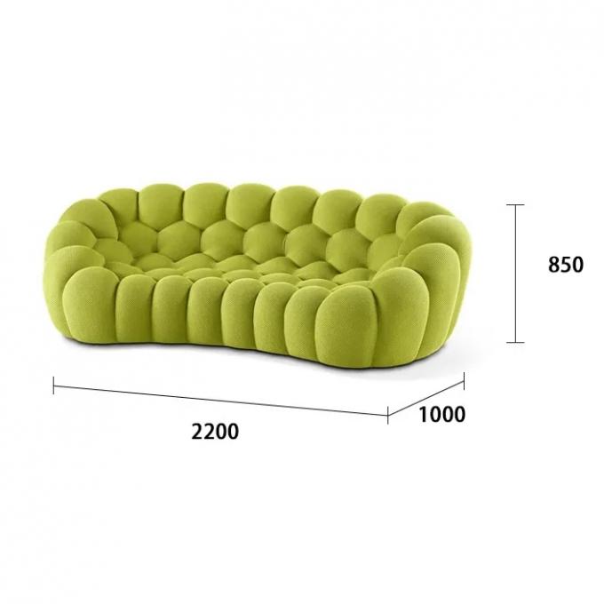 EVA Modern Minimalist Football Creative Design Leisure Bubble Sofa Luxury Living Room Lazy Curved bubble three-seat sofa 6