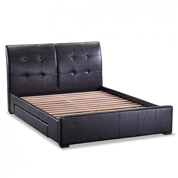 Leather Apartment Ottoman Storage Bed With Drawers Practical 1