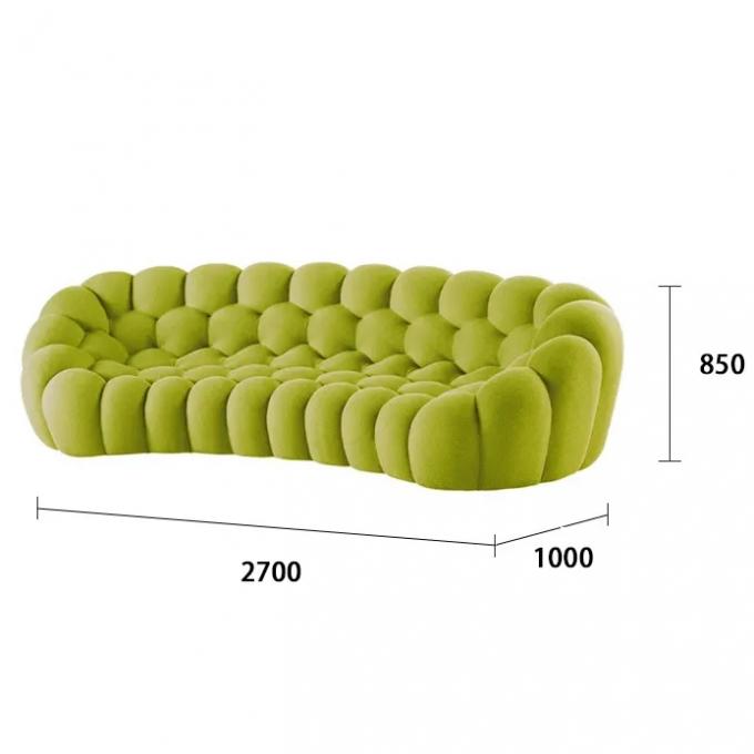 EVA Modern Minimalist Football Creative Design Leisure Bubble Sofa Luxury Living Room Lazy Curved bubble three-seat sofa 7