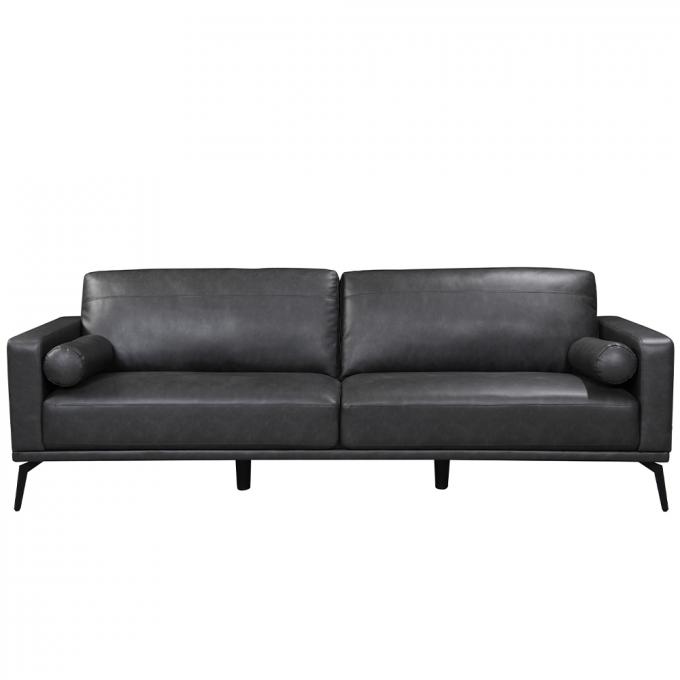 Nontoxic Sectional Modern Leather Sofa Multifunctional For Living Room 7