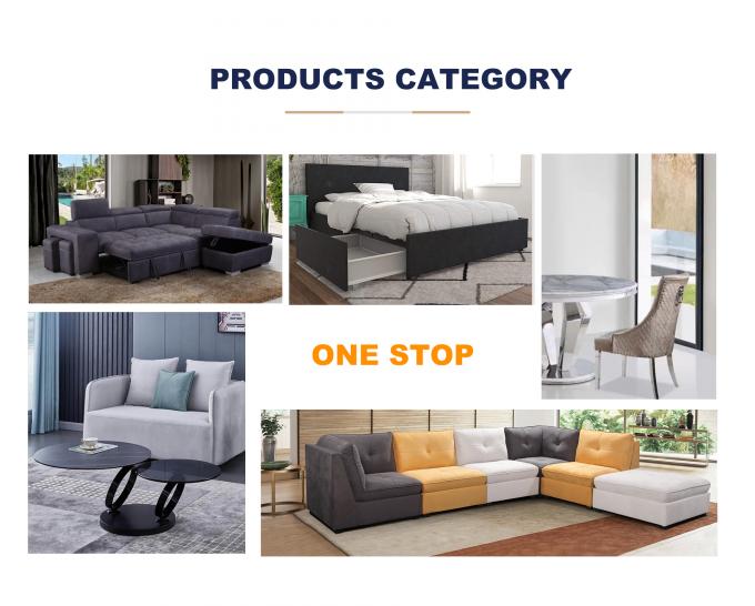 Multicolor Luxury Corner Sofa Breathable Fabric For Living Room 0