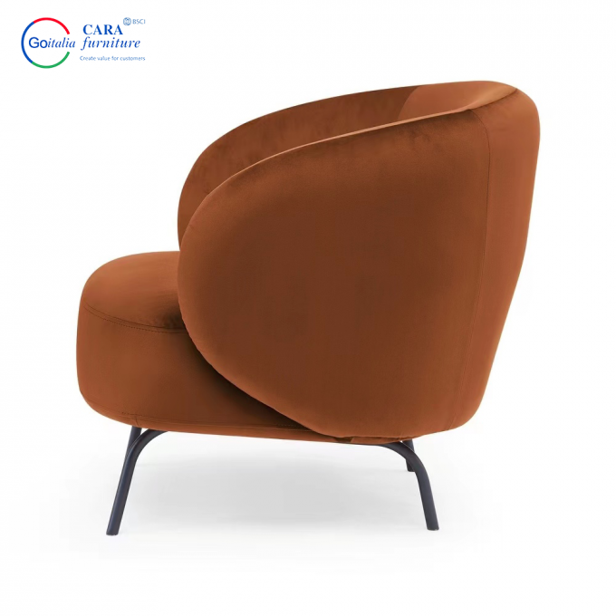 Soft Seat Fabric Arm Chair Multiple Colors Nordic Single Designer Chairs For Living Room Sofa 8