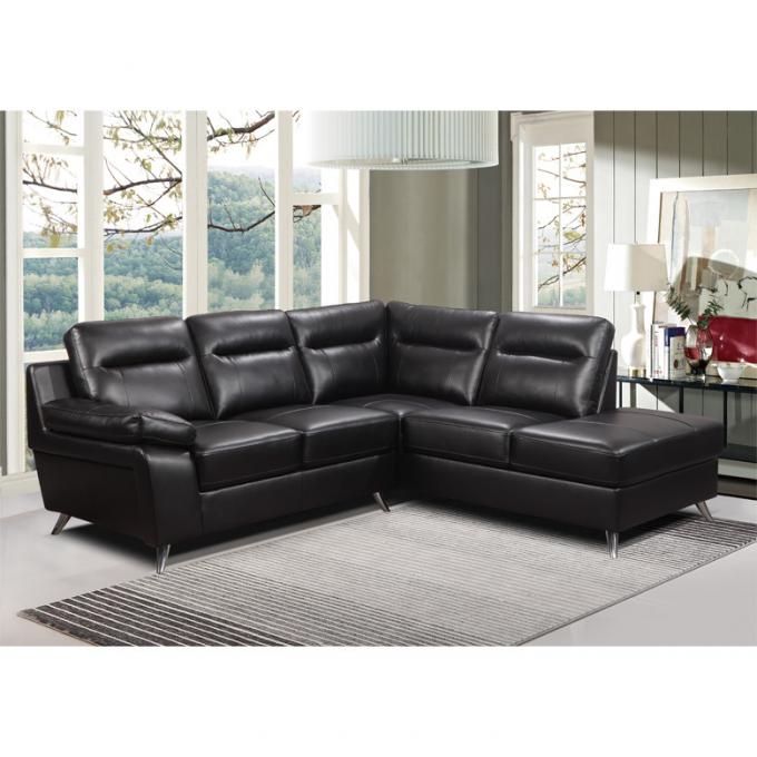 Bedroom Practical Modern Leather Sofa , Brown Contemporary Leather Furniture 2