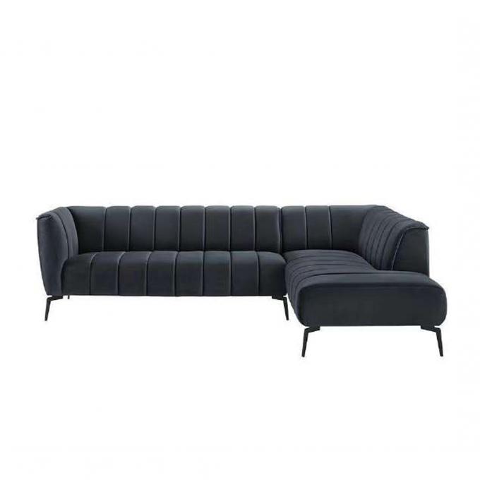 Anti Scratch Velvet L Shape Sofa Multifunctional Practical For Home 6
