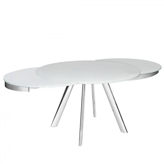 Anti Scratch Modern Small Side Table , Multipurpose Stainless Steel Dining Table 1