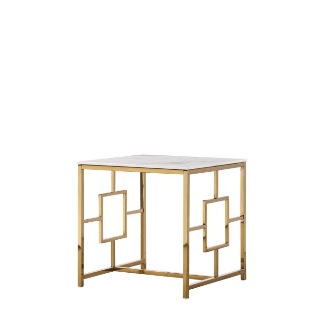 Wear Resistant Marble Top Coffee Table Square shape Practical 4