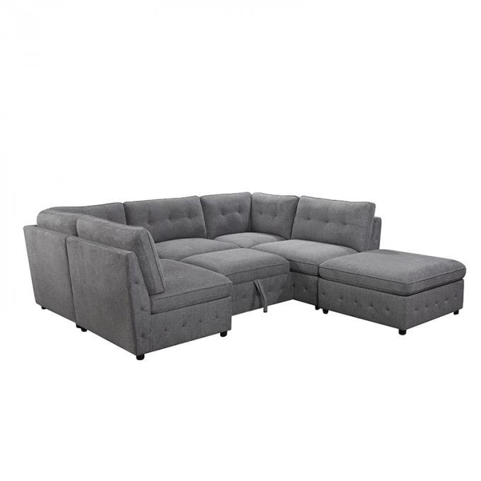 New hot sale fabric r sofa bed for living room Durable stretch sofa bed 4